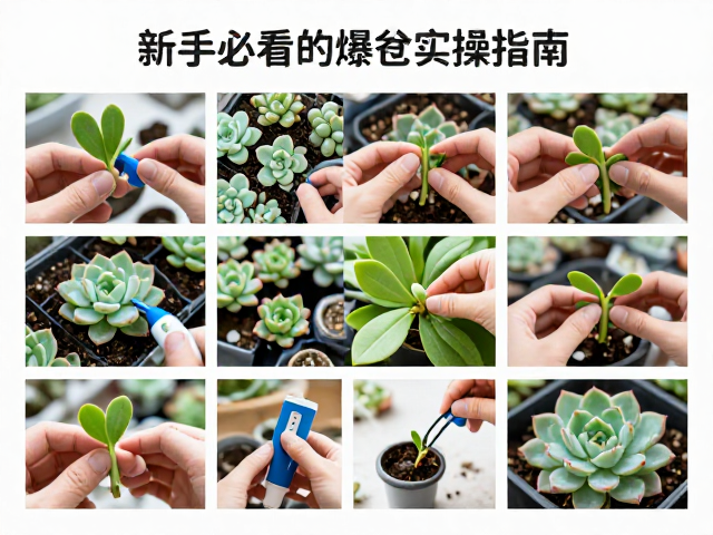 叶插摆放与环境控制