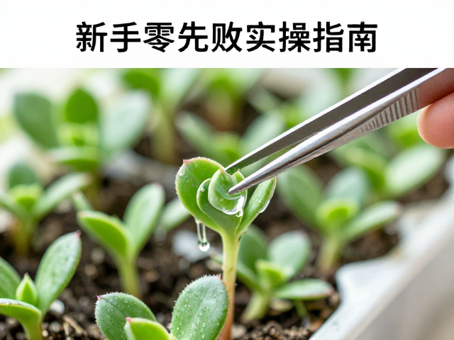 多肉叶插全流程，镊子操作，多菌灵蘸水，新手零失败实操指南