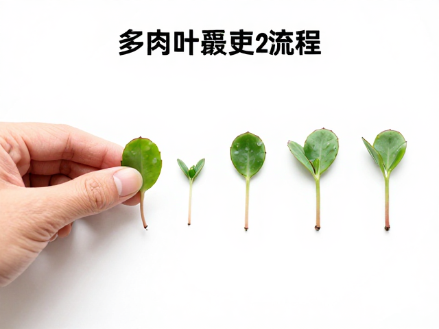 多肉叶插繁殖全流程，左右轻晃取叶技巧，新手必看的实操指南
