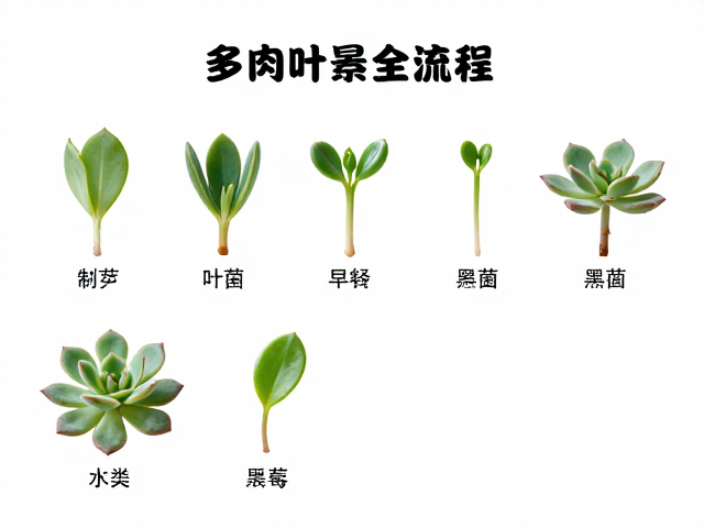 多肉叶插全流程，用多菌灵防黑腐，静待出芽爆盆实操指南