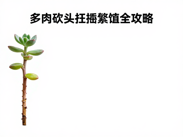 多肉砍头扦插繁殖全攻略，伤口避水与养护技巧