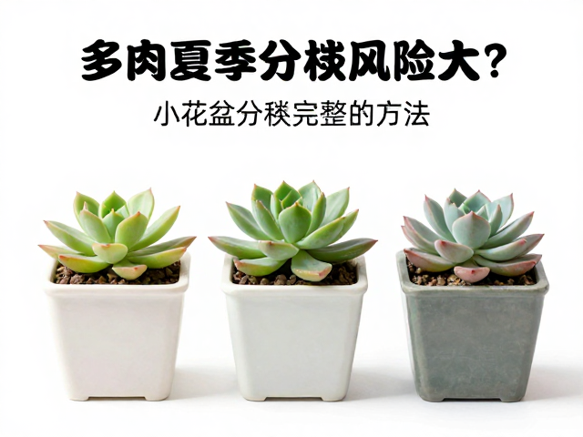 多肉夏季分株风险大？小花盆分株完整方法与后期养护指南