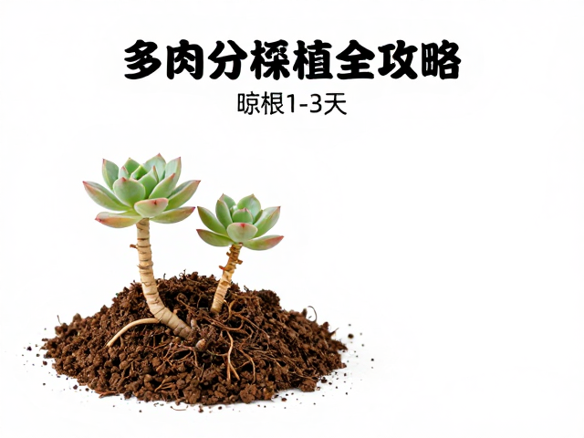 多肉分株繁殖全攻略，晾根1-3天，透气颗粒土，后期养护超简单