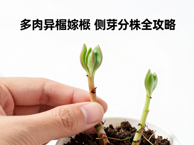 侧芽分株的操作细节与伤口处理