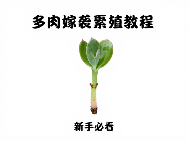 多肉嫁接繁殖教程，叶插，促长秘籍，新手必看