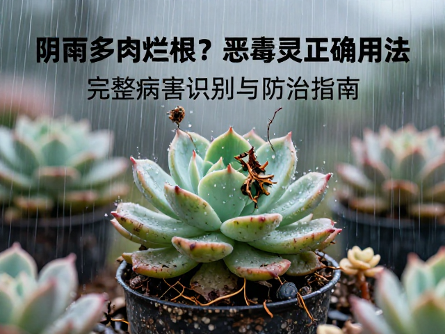 连续阴雨多肉烂根？恶霉灵正确用法，完整病害识别与防治指南