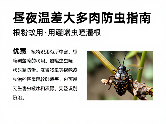 昼夜温差大多肉防虫指南，根粉蚧用噻虫嗪灌根，完整识别与防治