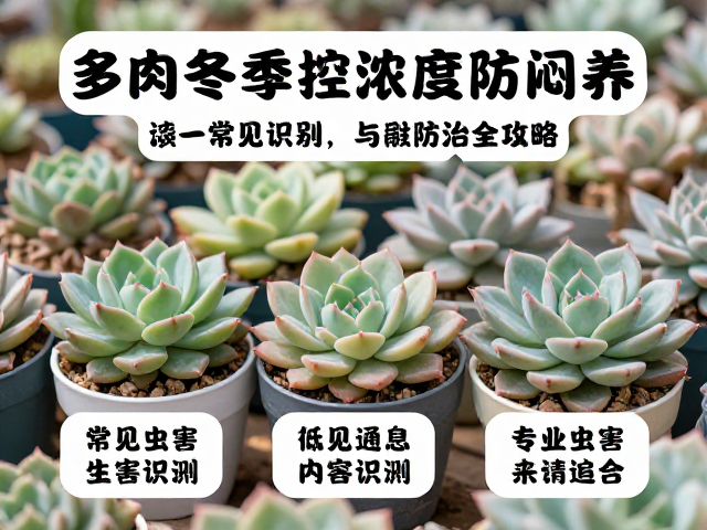 多肉冬季控浓度防闷养，常见虫害识别与防治全攻略