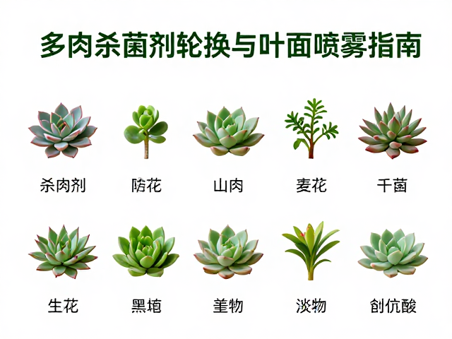 多肉杀菌剂轮换与叶面喷雾指南，生物防治与常用农药全解析