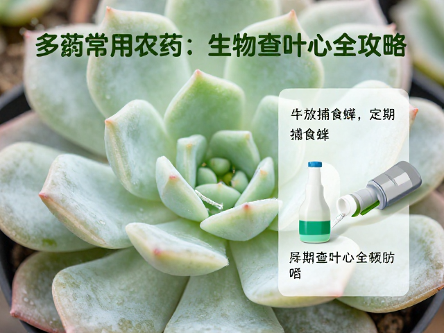 多肉常用农药与生物防治，释放捕食螨，定期查叶心全攻略