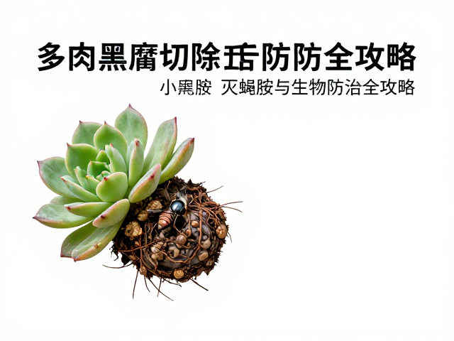 多肉黑腐切除后防小黑飞，灭蝇胺与生物防治全攻略