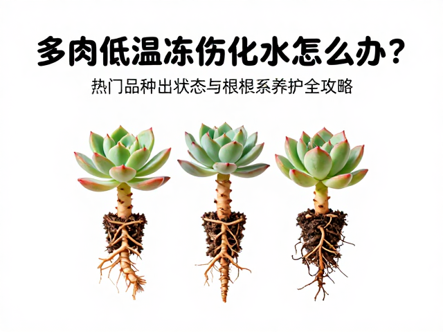 多肉低温冻伤化水怎么办？热门品种出状态与根系养护全攻略