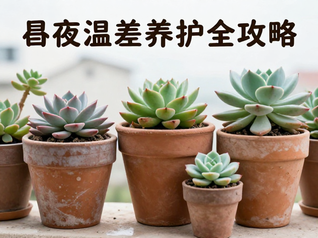 昼夜温差对多肉形态与色泽的诱导机制