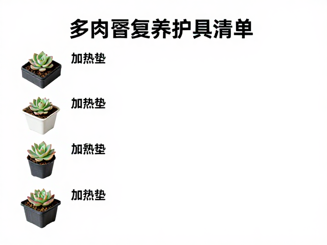 多肉繁殖工具清单，加热垫，散射光养护全攻略