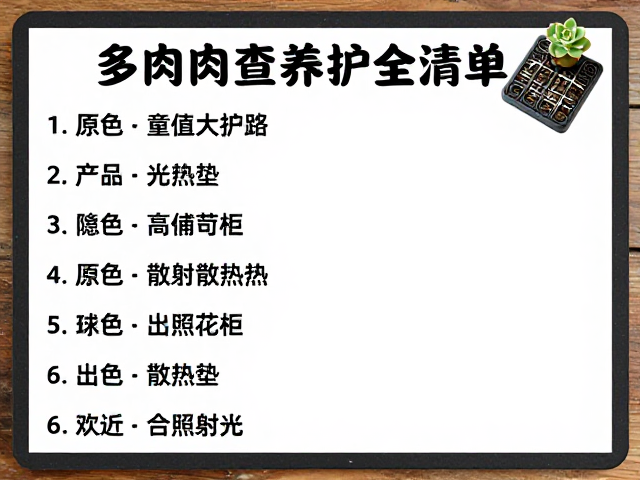 光照管理与散射光策略
