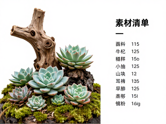 枯木、树皮与苔藓的意境营造