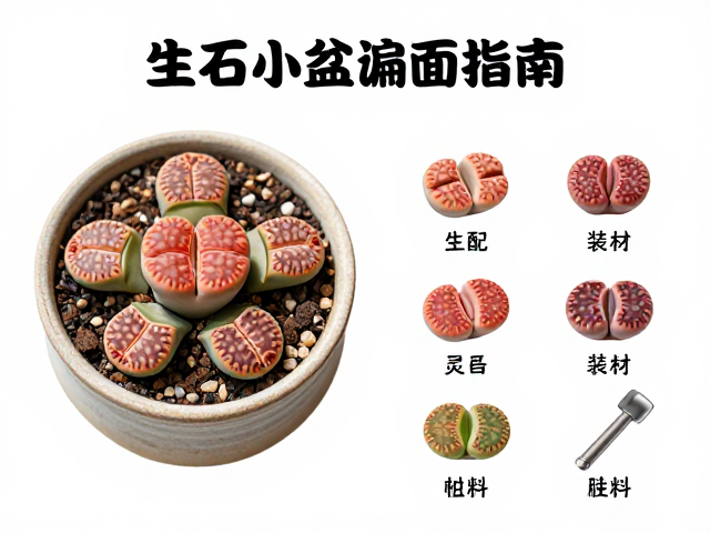 多肉造景装饰素材与配件完整清单