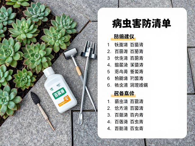 多肉铺面石搭配百菌清，病虫害防治工具与药剂完整清单