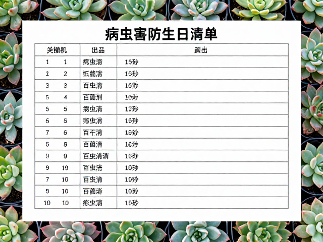 病虫害防治工具清单与使用规范