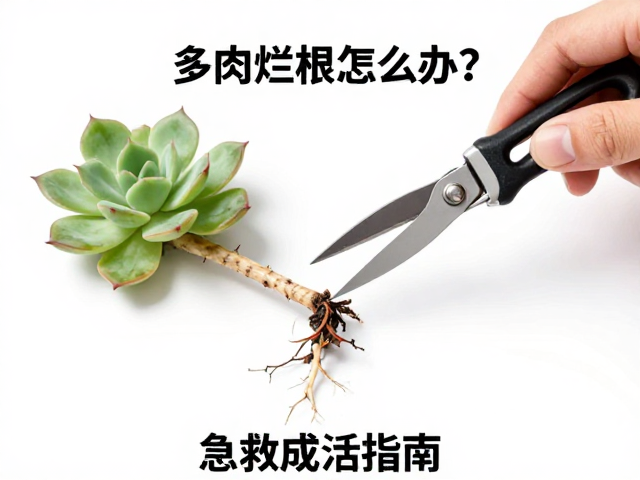 科学修剪病叶与根系消毒处理