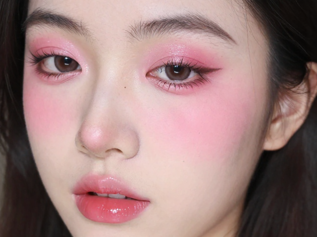 眼影与腮红的同色系晕染技巧