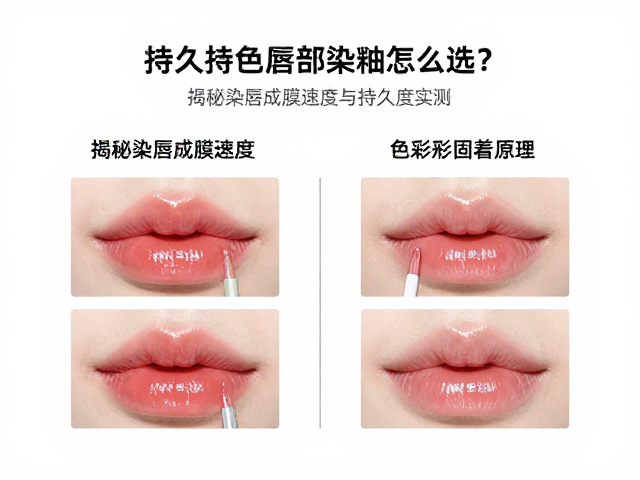持久持色唇部染釉怎么选？揭秘染唇成膜速度与持久度实测