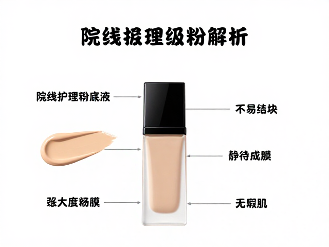 院线护理级粉底液,不易结块,静待成膜,打造无瑕肌
