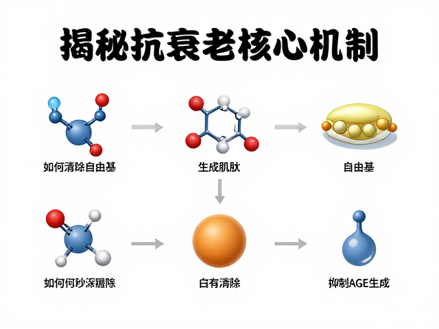 肌肽如何清除自由基、抑制AGEs生成？揭秘抗衰老核心机制