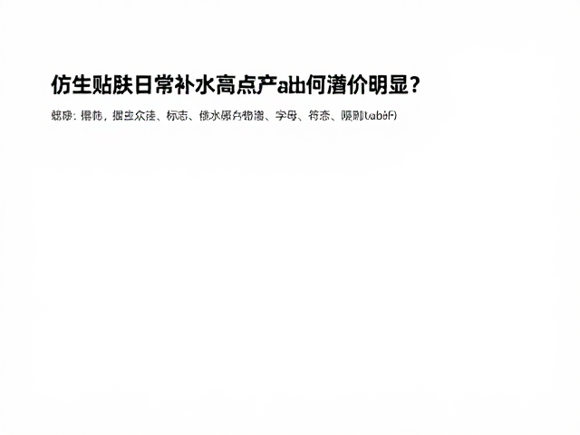 仿生贴肤日常补水,高含液量产品为何溢价明显?