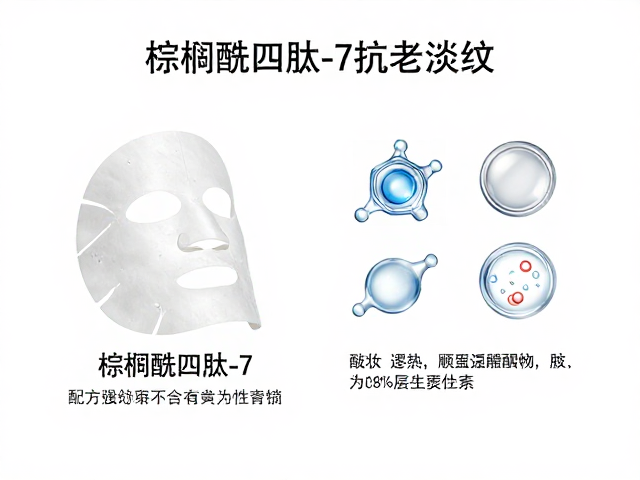 面膜中棕榈酰四肽-7的配方逻辑与稳定性