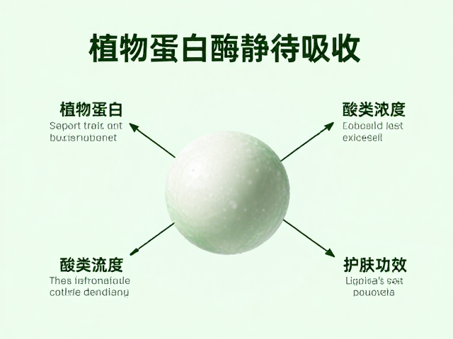 植物蛋白酶静待吸收,关注酸类浓度,提升护肤功效
