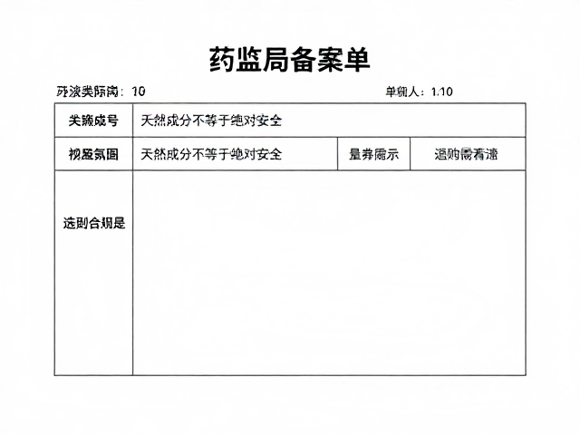 成分安全性与个体差异的博弈