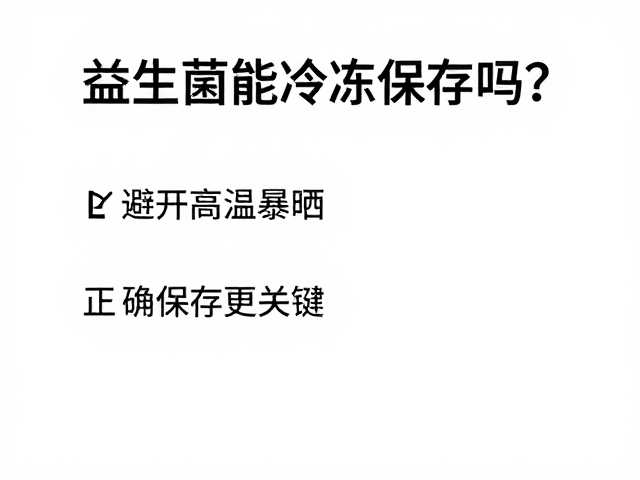 科学冷冻与日常保存的操作规范
