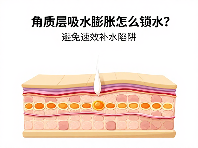 角质层吸水膨胀怎么锁水?避免速效补水陷阱,保湿后及时锁水