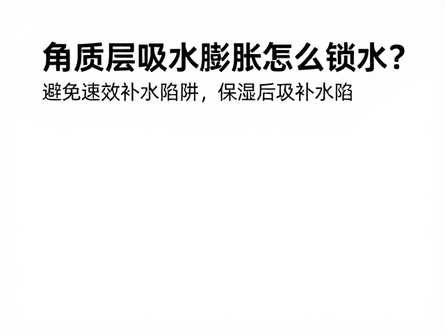 避免速效补水的常见陷阱