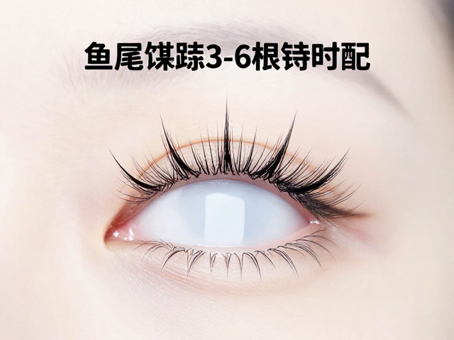 鱼尾簇状睫毛3-6根搭配法,美睫店常备耗材推荐与技巧