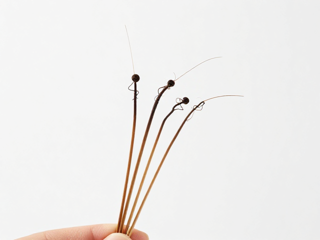 一簇3-6根分次夹取的精细手法