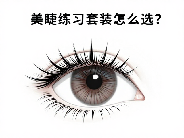 美睫练习套装怎么选？漫画款定点加长技巧与自然束感打造指南