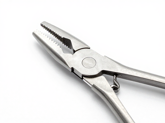 高硬度不锈钢分毛钳，夹口咬合稳定，耐用不伤毛