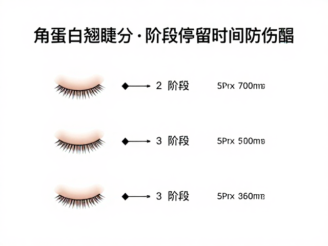 角蛋白翘睫分1-2-3阶段药剂搭配，严控停留时间防伤睫