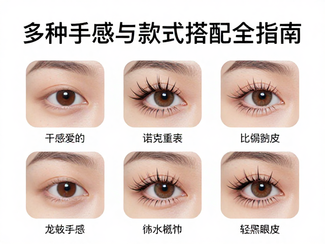 多种翘度睫毛混合装怎么选？工具手感与款式搭配全指南