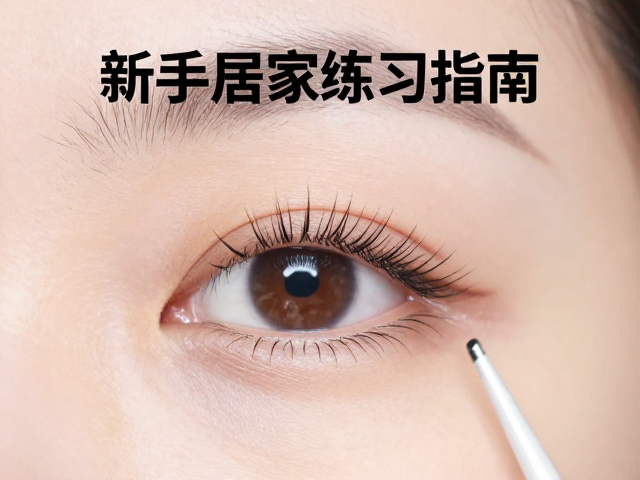 美睫新手居家练习指南，自然短款睫毛毛条选购与实操技巧