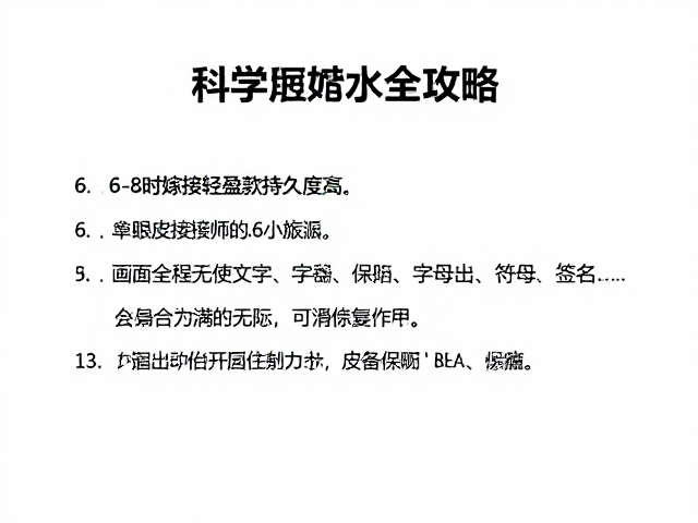 6-8小时禁水的科学依据与操作规范