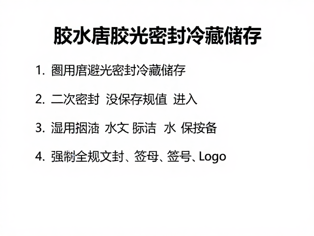 取用规范与二次密封的标准化流程