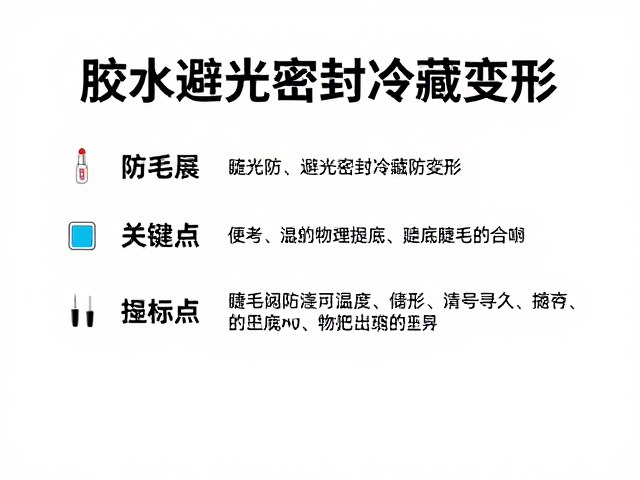 胶水避光密封冷藏防变形，睫毛产品防潮储存指南