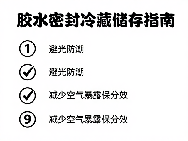 胶水密封冷藏储存指南，避光防潮，减少空气暴露保长效