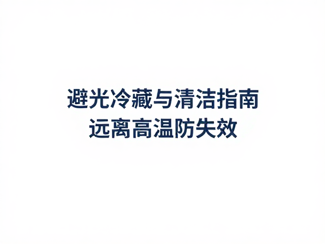 避光储存防止紫外线引发的化学降解