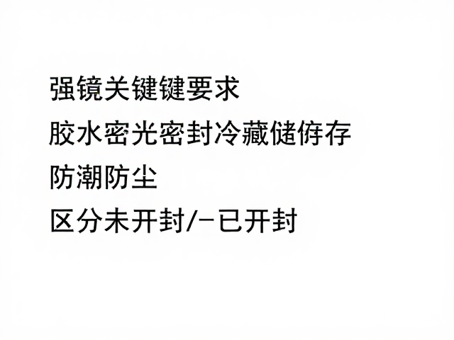 胶水避光密封冷藏储存，防潮防尘与区分未开封/已开封指南