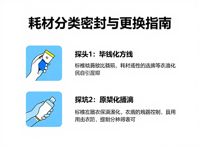 探头用毕擦拭、耗材分类密封与更换指南，避坑养护要点