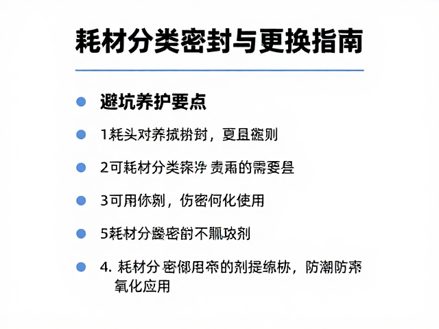 耗材分类密封的科学依据与防潮防氧化策略